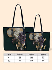 African Bloom Leather Bucket Bag QR0XD725