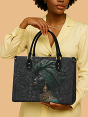 Emerald Grace Premium Leather Handbag QR0XD744