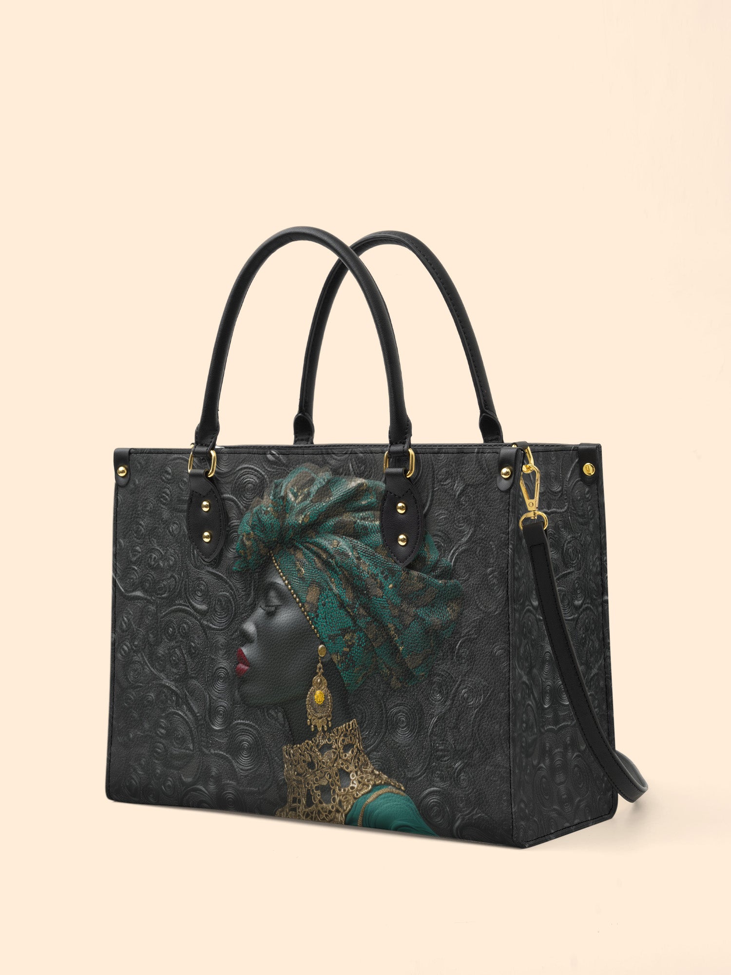 Emerald Grace Premium Leather Handbag QR0XD744