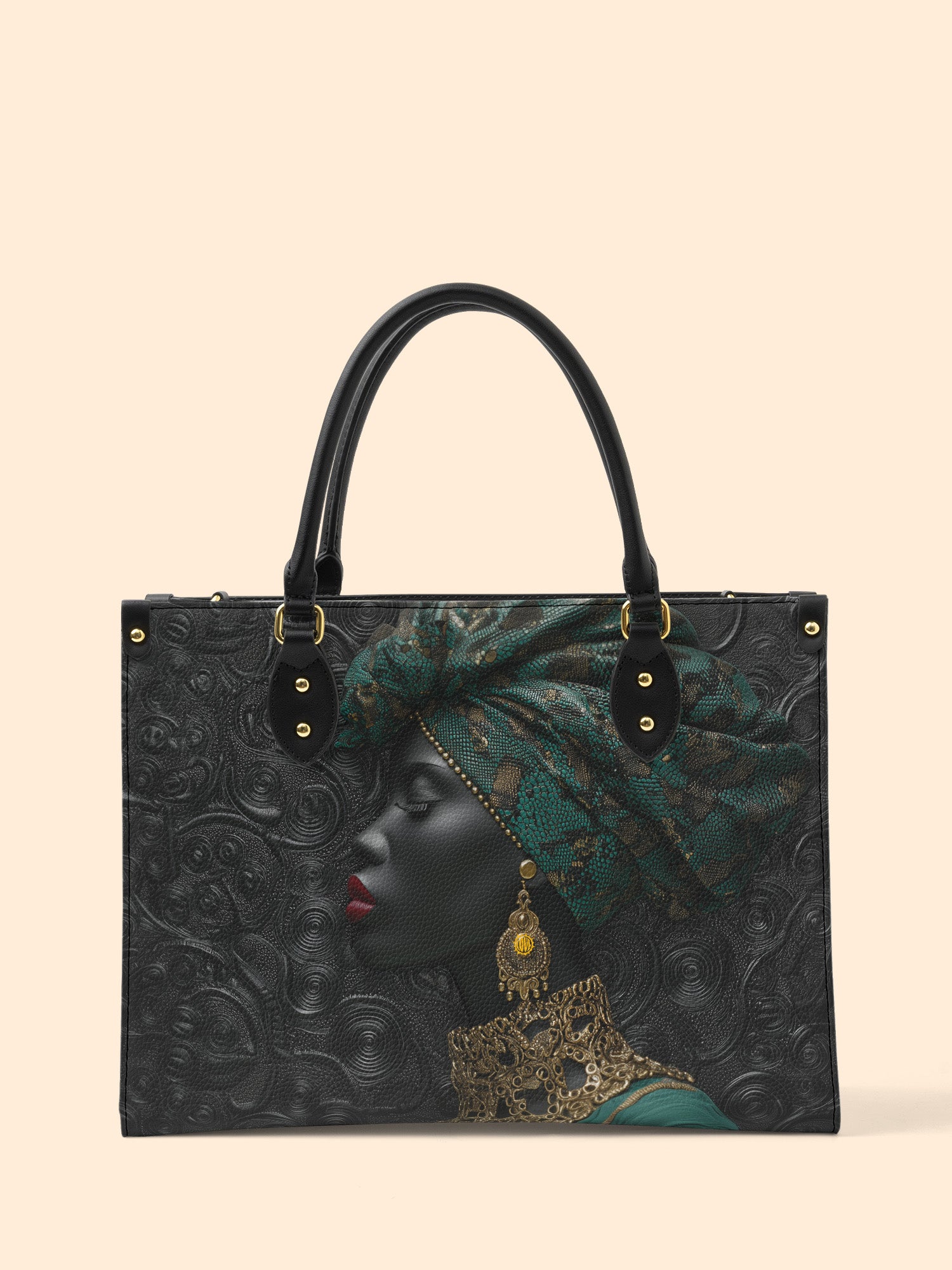 Emerald Grace Premium Leather Handbag QR0XD744