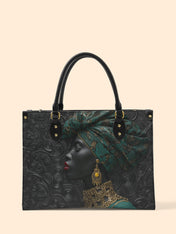 Emerald Grace Premium Leather Handbag QR0XD744