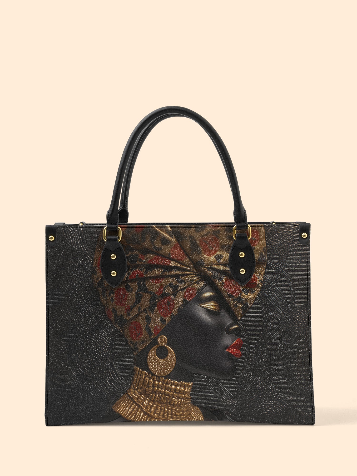 Golden Panthera Premium Leather Handbag QR0XD742