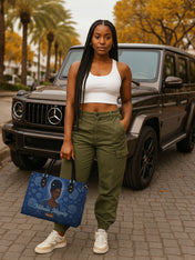 Melanin Majesty Premium Leather Handbag