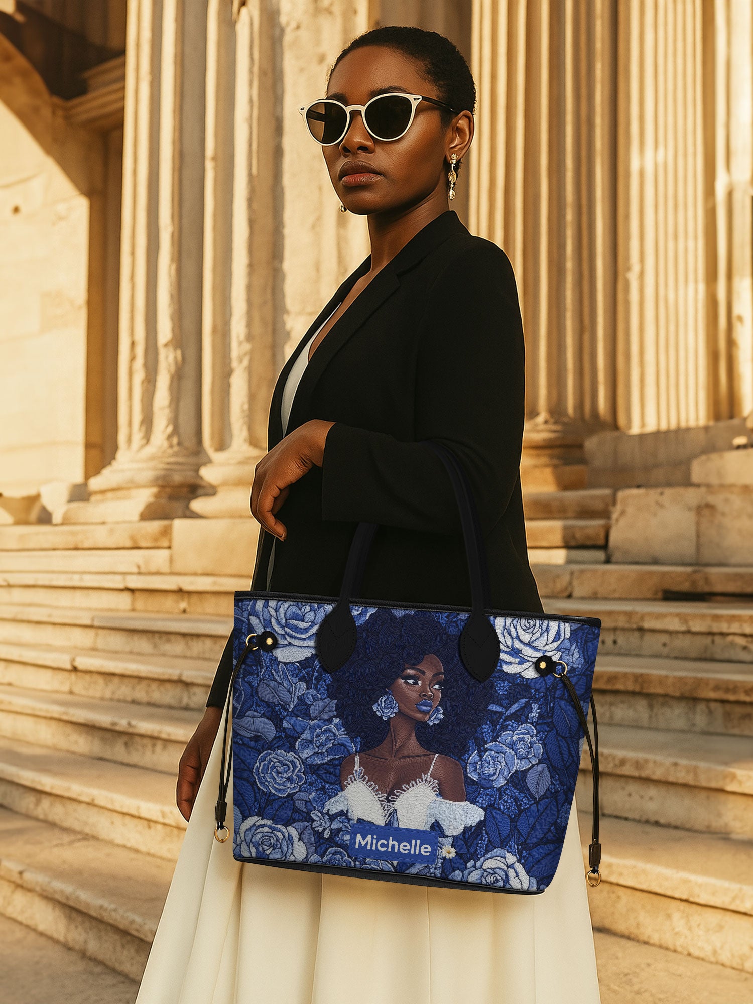 Floral Majesty Classic Shopper Tote