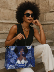 Floral Majesty Premium Leather Handbag