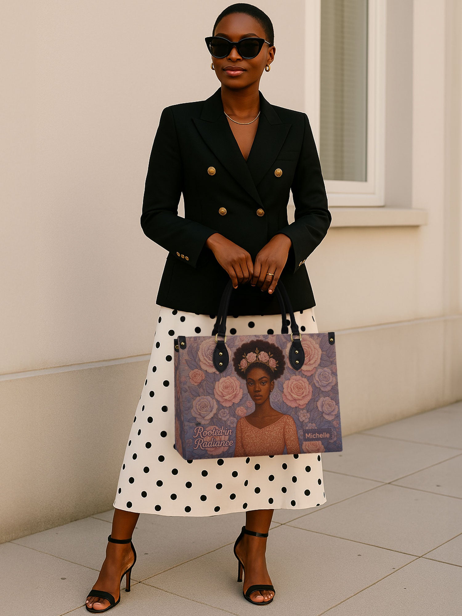 Rooted in Radiance Premium Leather Handbag