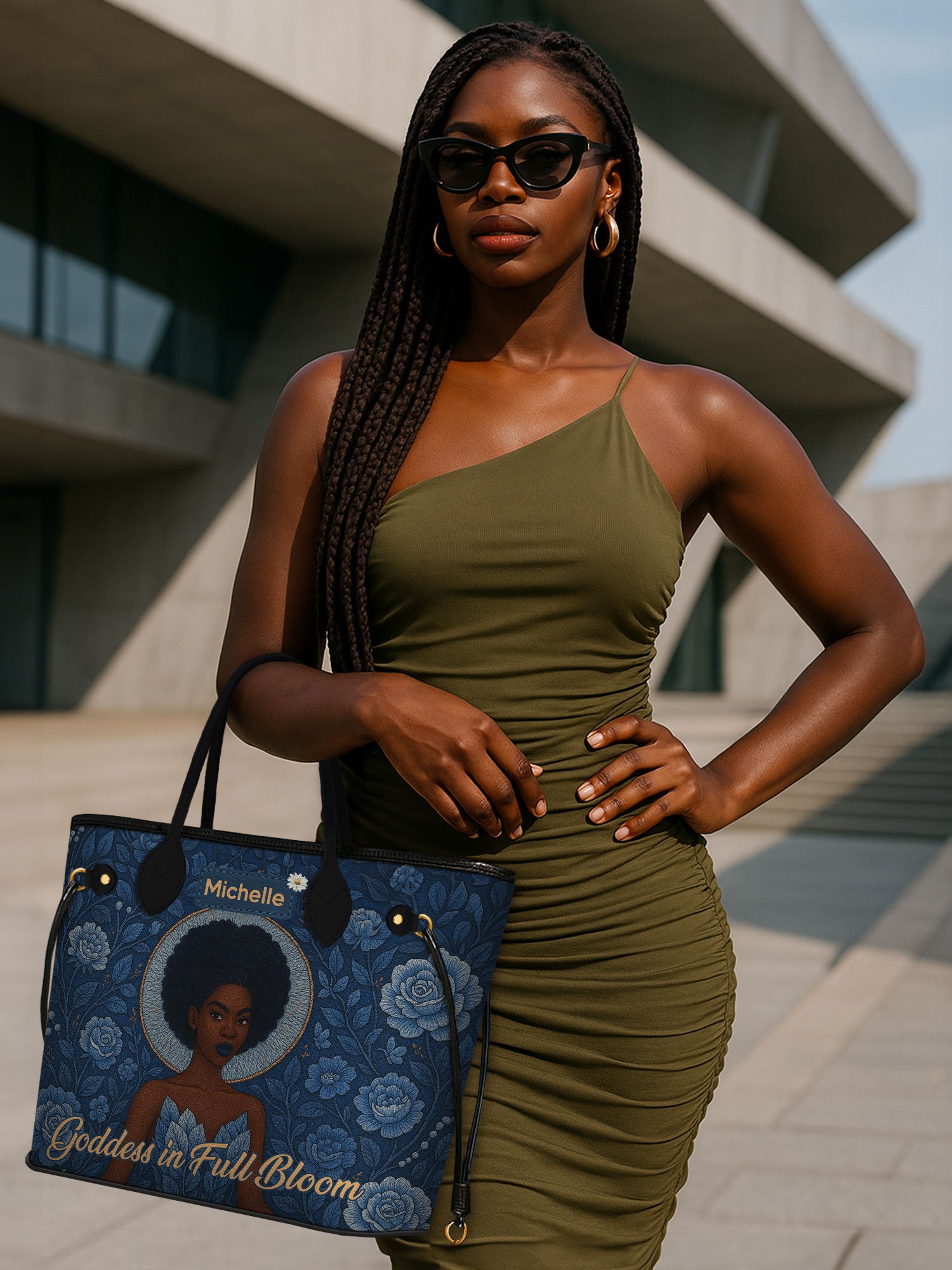 Goddess in Bloom Classic Shopper Tote