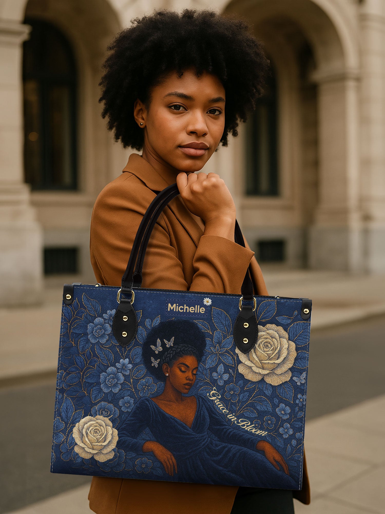 Grace in Bloom Premium Leather Handbag