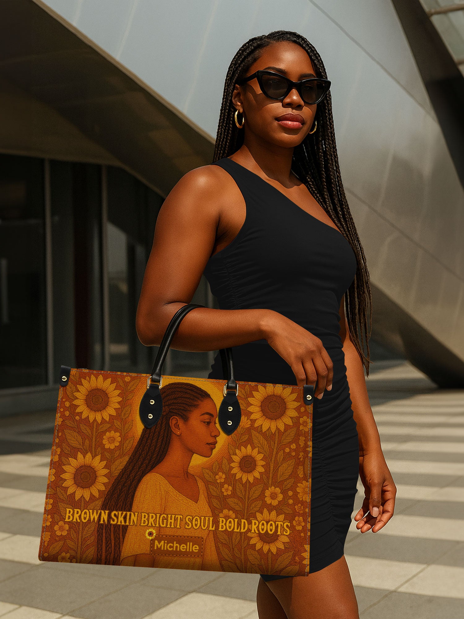 Shades of Radiance Premium Leather Handbag