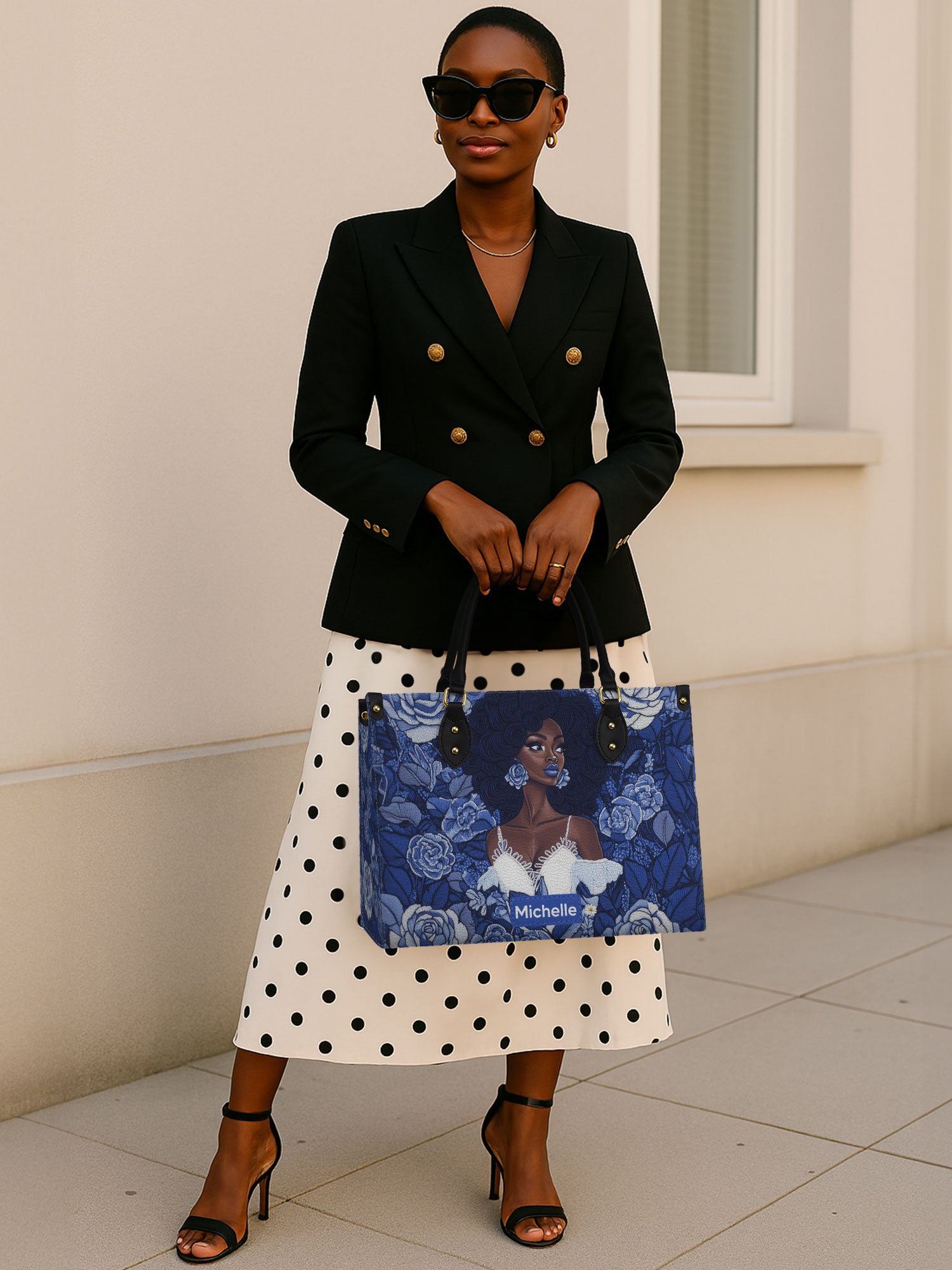 Floral Majesty Premium Leather Handbag