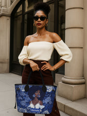 Floral Majesty Classic Shopper Tote