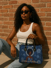 Goddess in Bloom Premium Leather Handbag