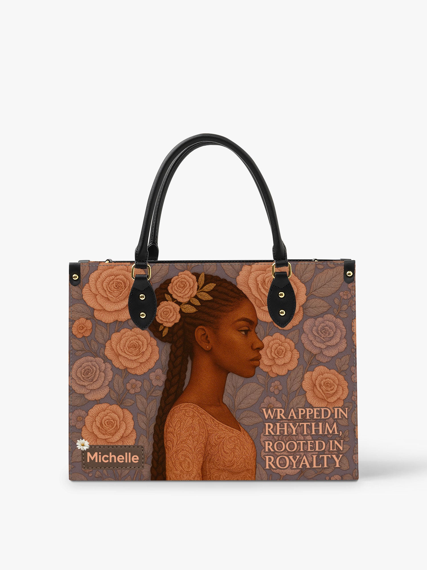 Rooted in Royalty Premium Leather Handbag