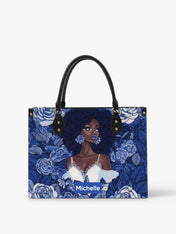 Floral Majesty Premium Leather Handbag