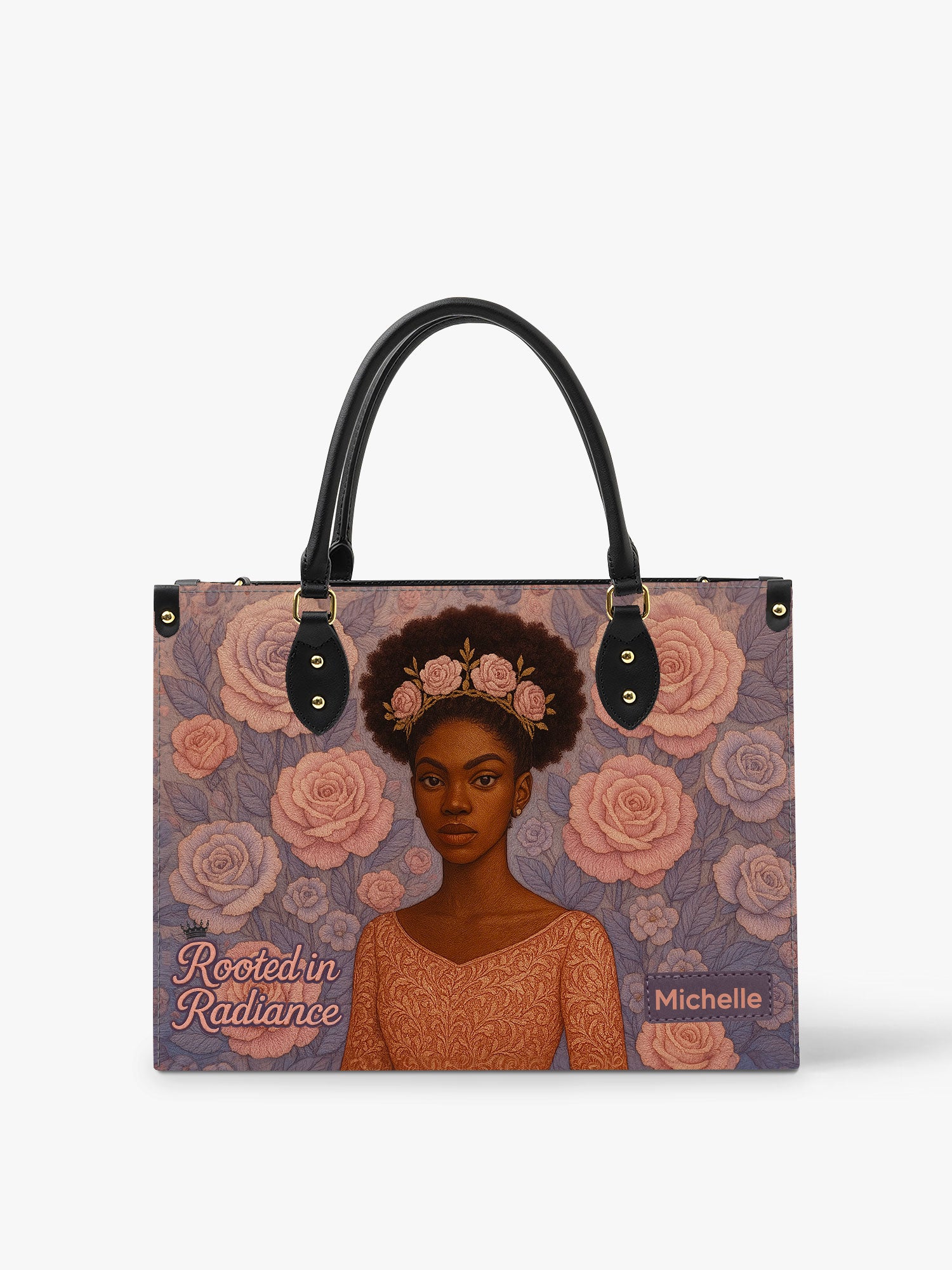 Rooted in Radiance Premium Leather Handbag