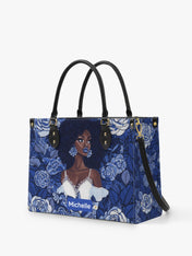 Floral Majesty Premium Leather Handbag