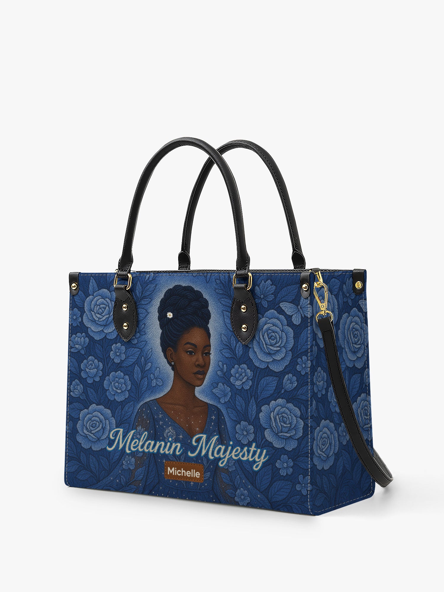 Melanin Majesty Premium Leather Handbag