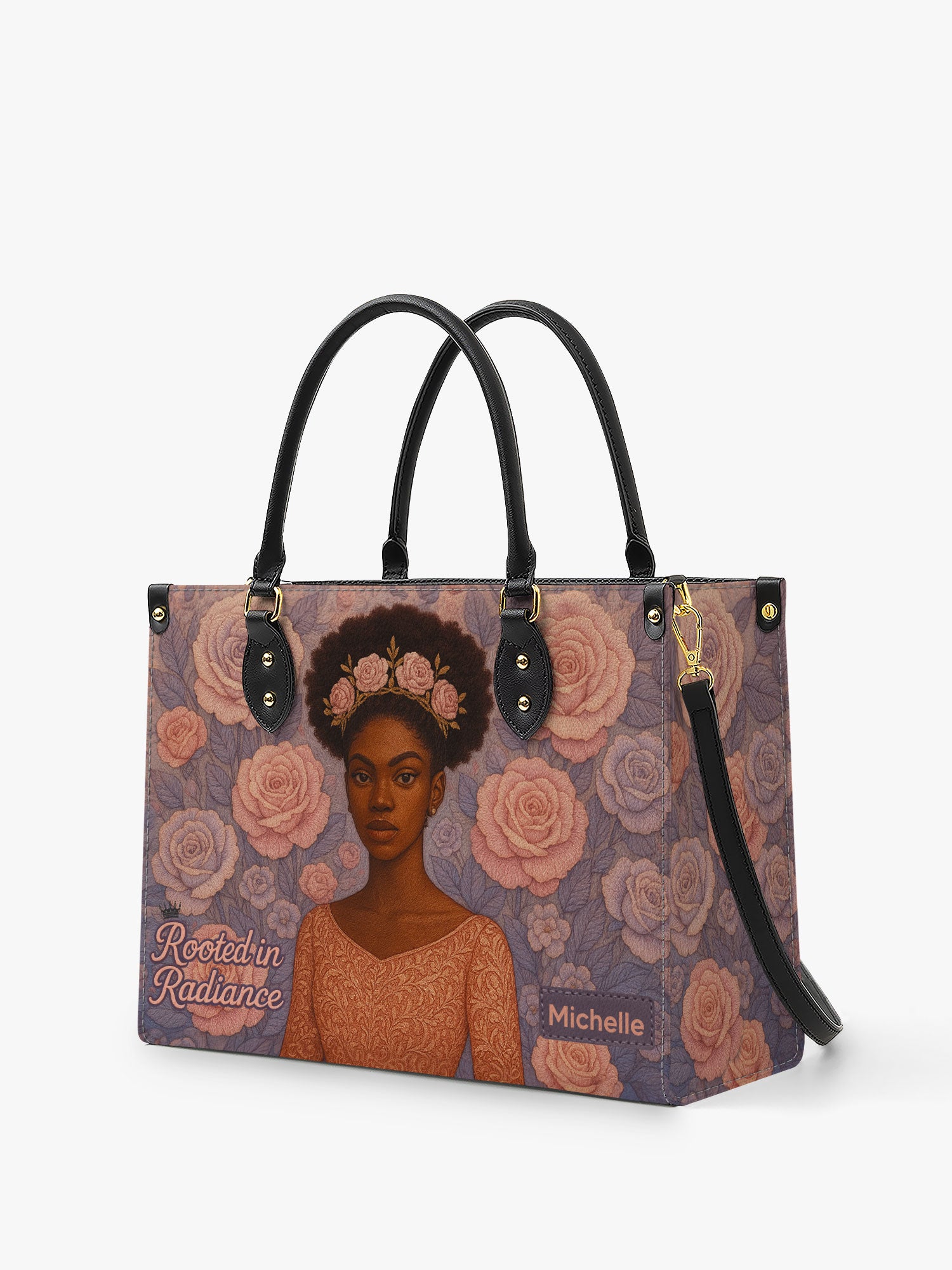 Rooted in Radiance Premium Leather Handbag