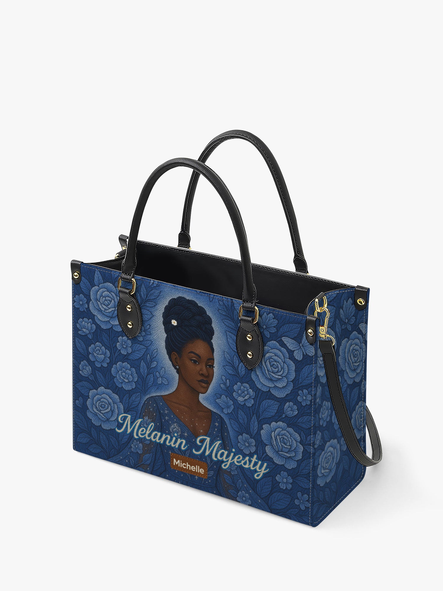 Melanin Majesty Premium Leather Handbag