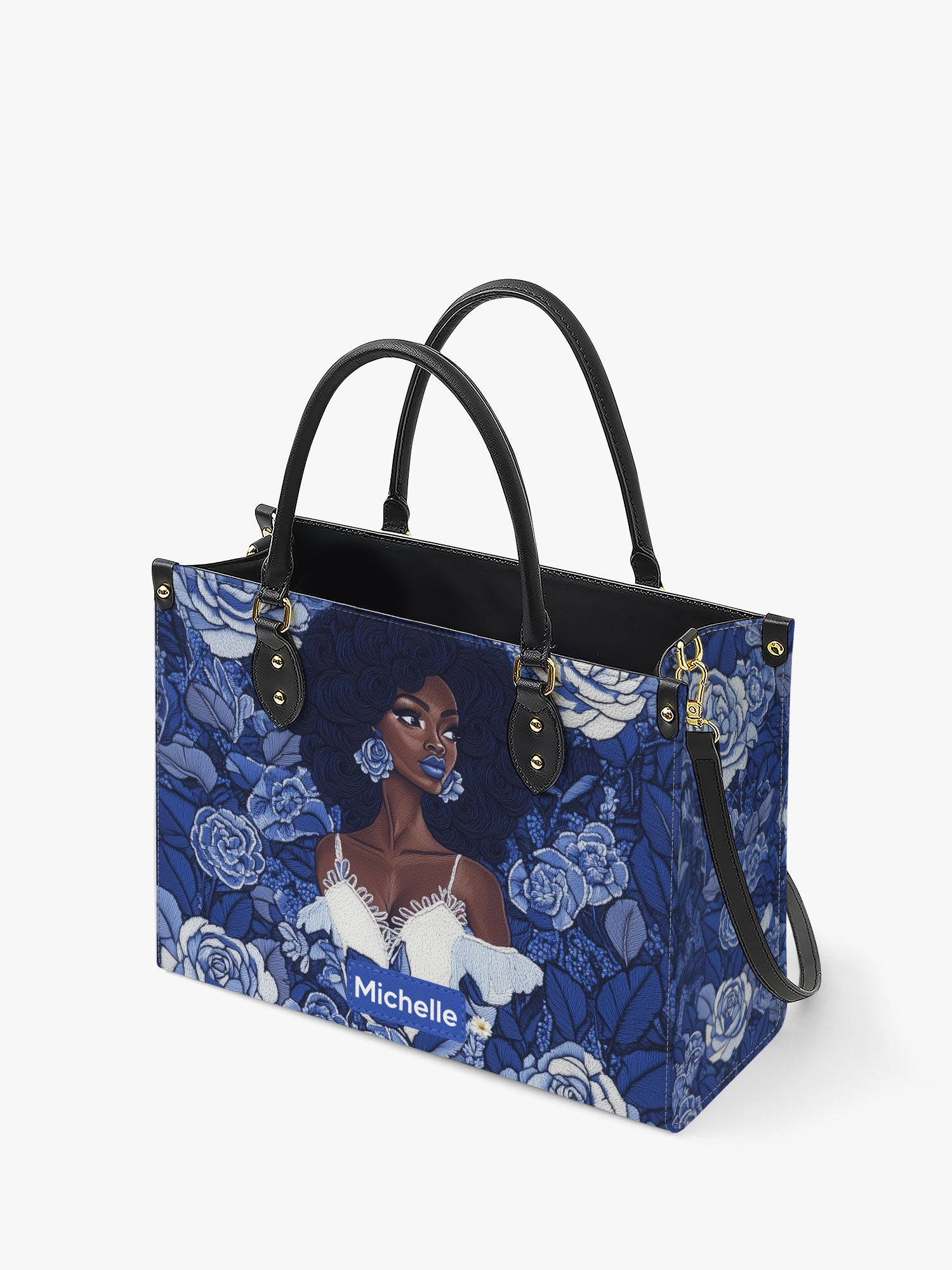 Floral Majesty Premium Leather Handbag