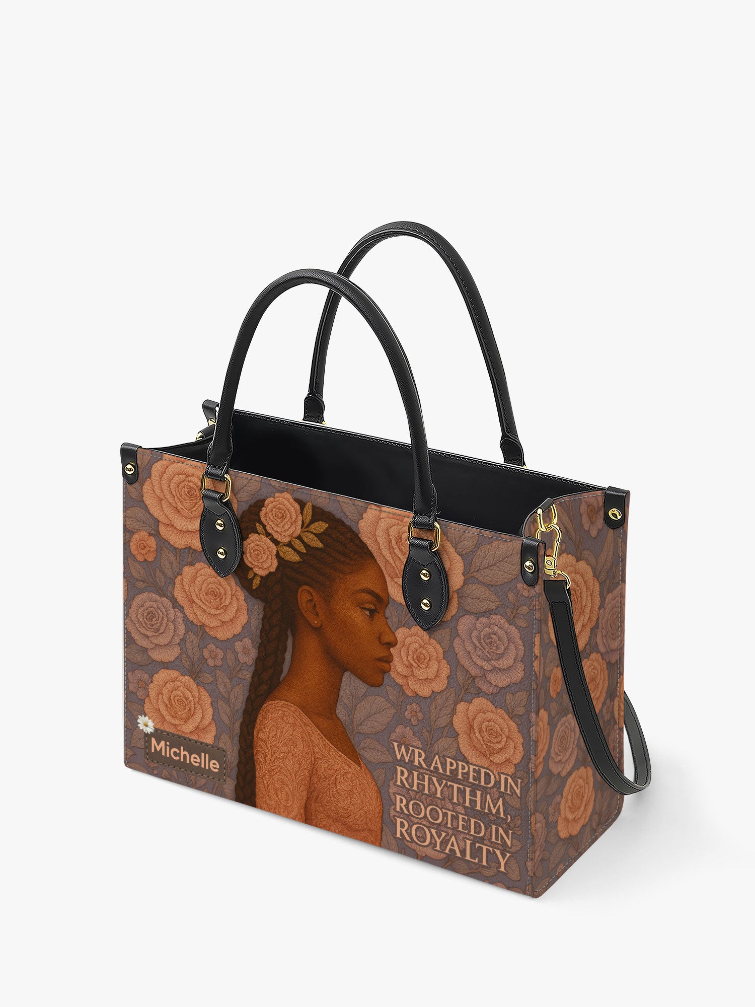 Rooted in Royalty Premium Leather Handbag