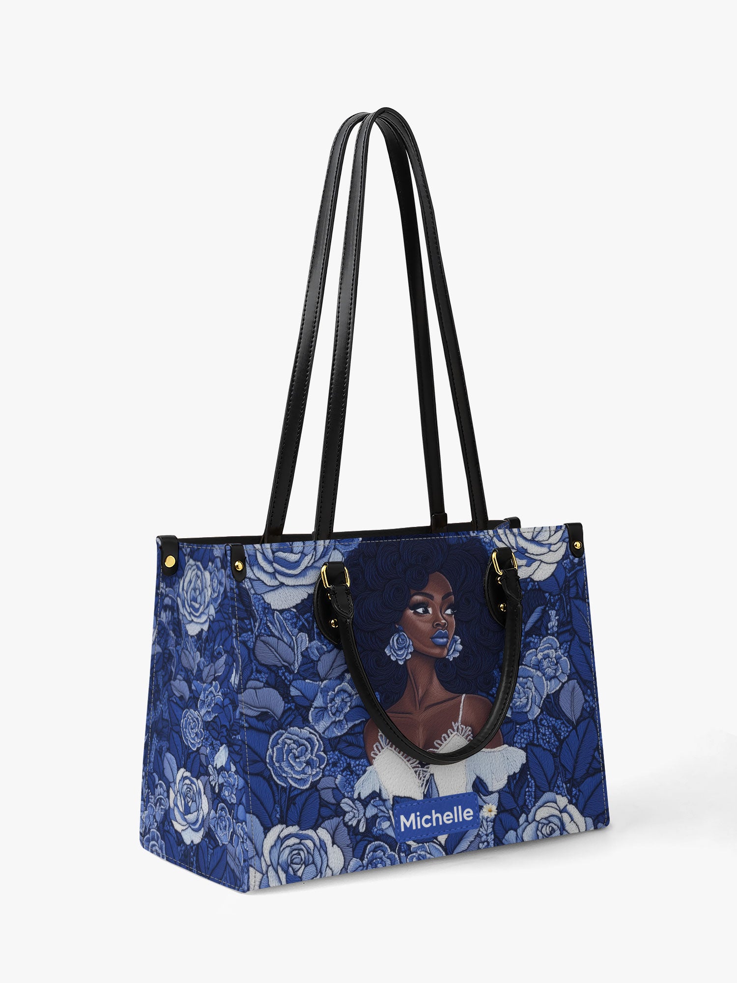 Floral Majesty Premium Leather Handbag