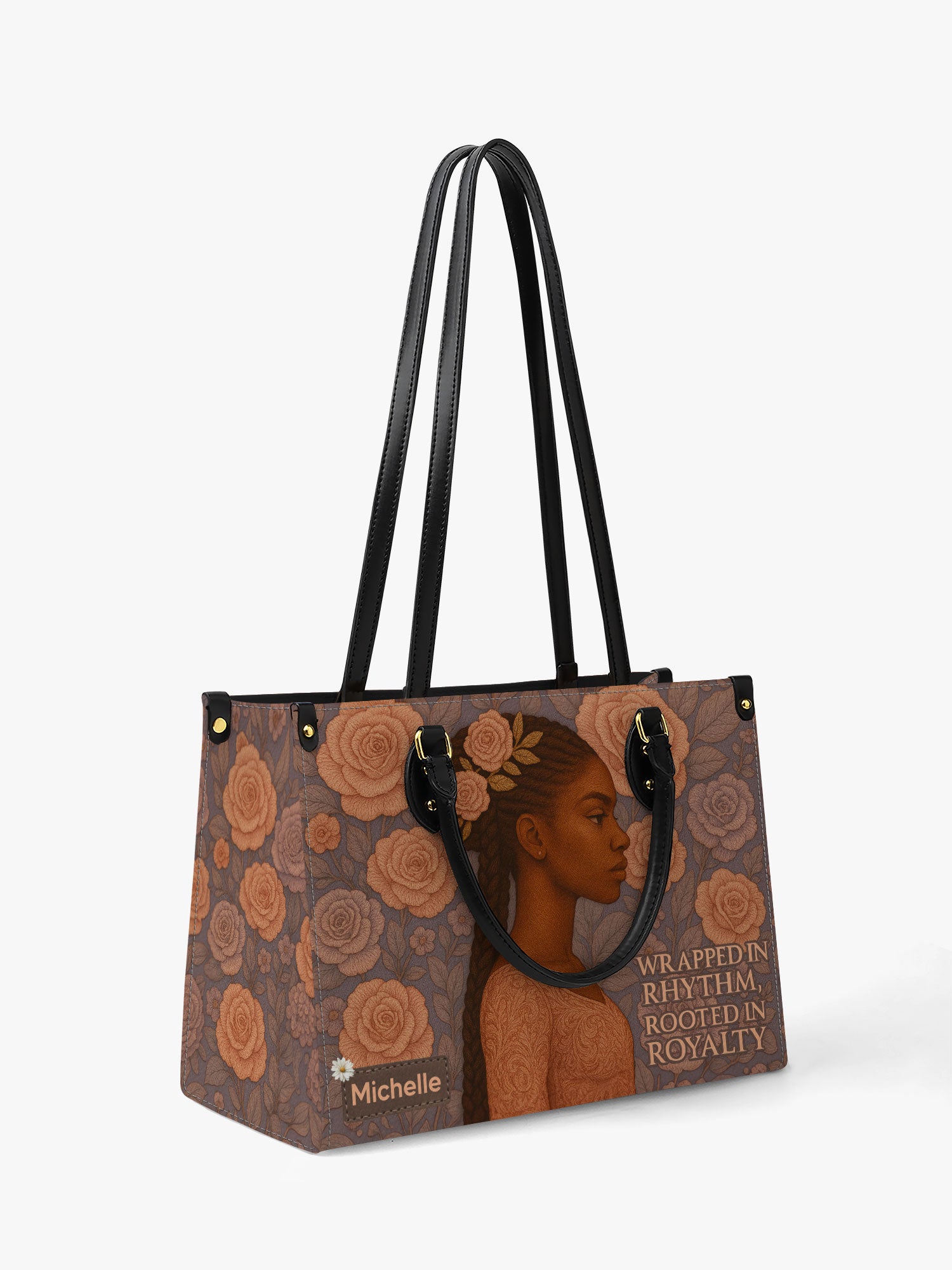 Rooted in Royalty Premium Leather Handbag