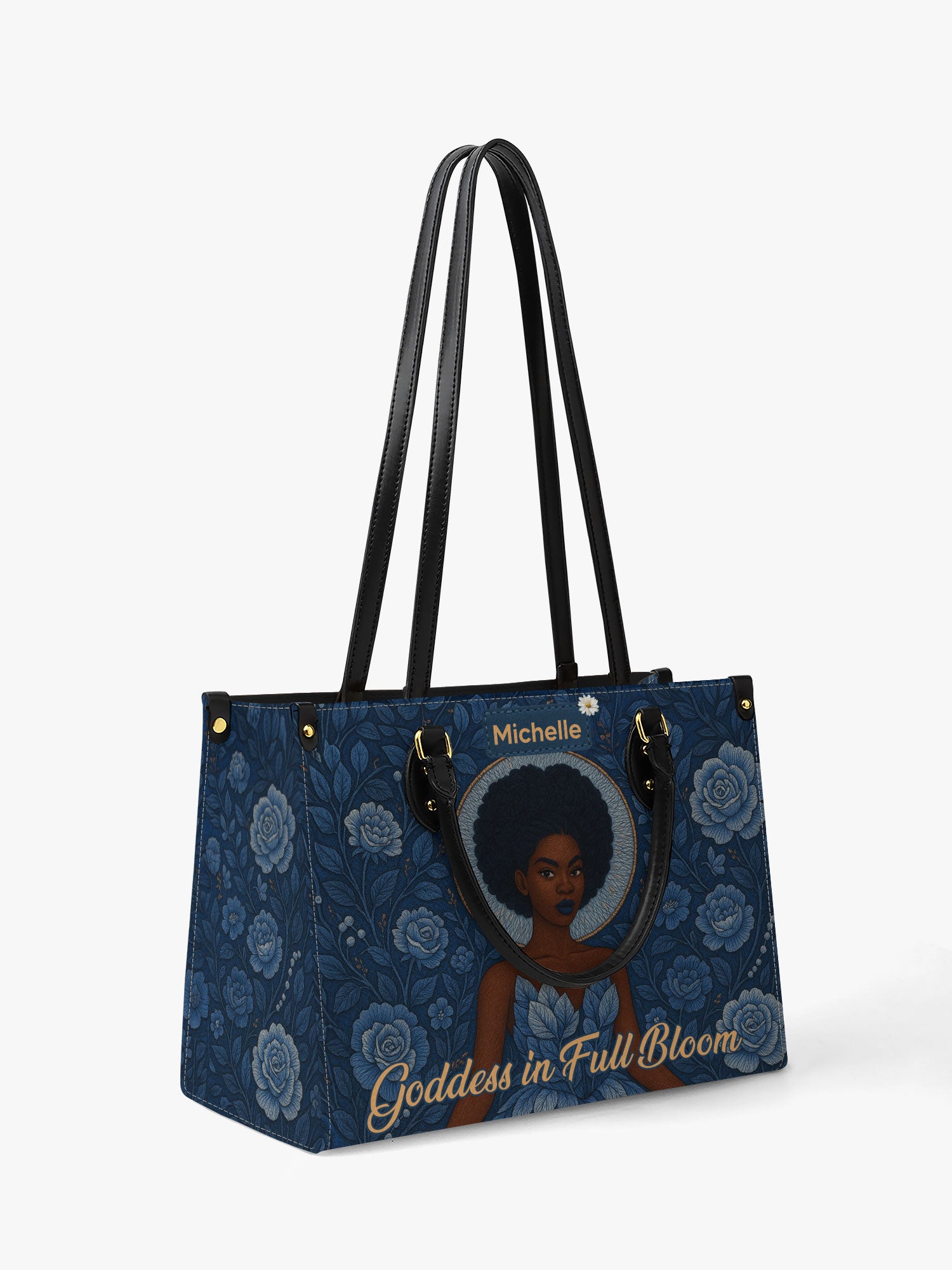 Goddess in Bloom Premium Leather Handbag