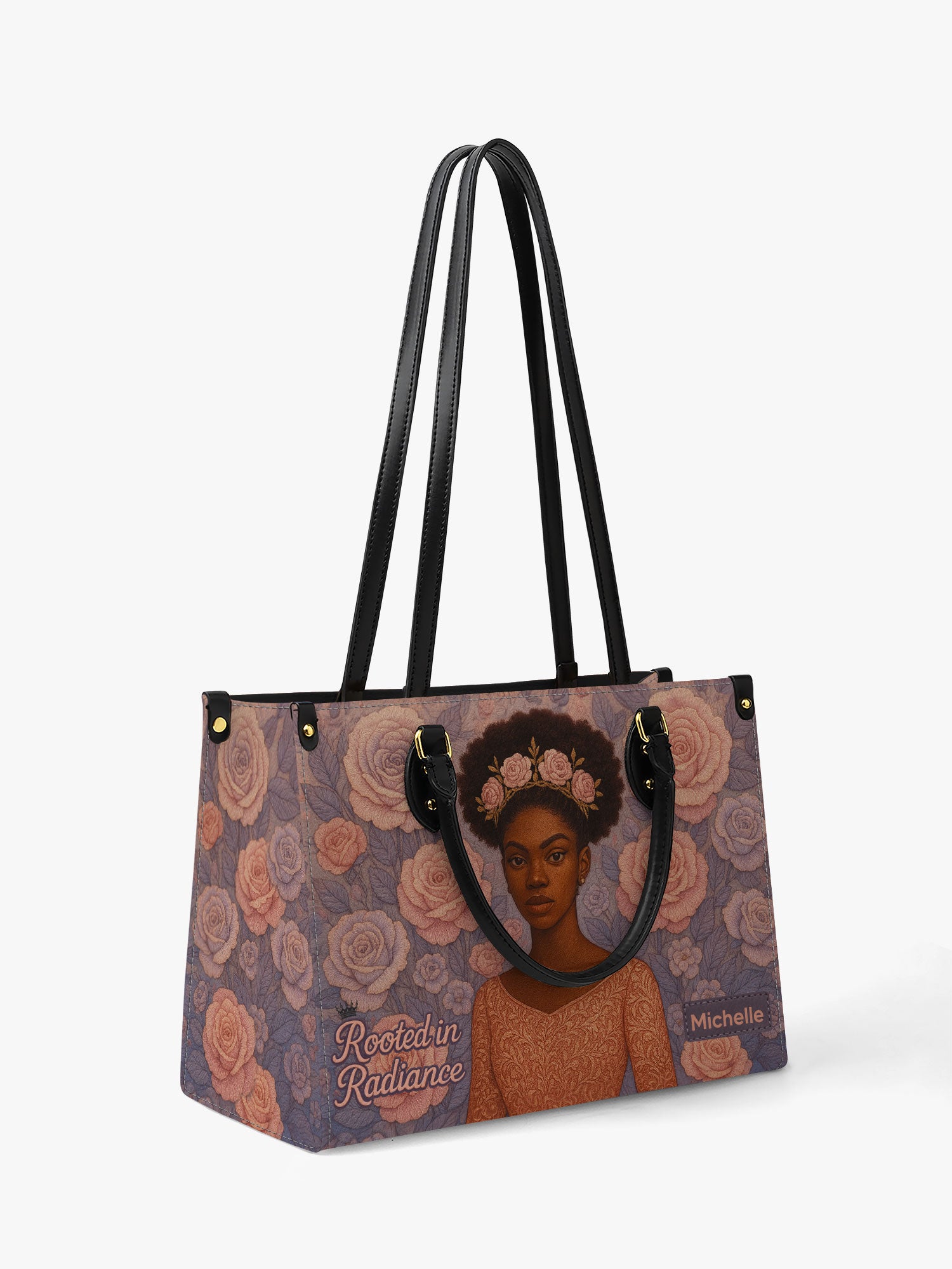 Rooted in Radiance Premium Leather Handbag