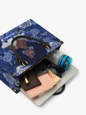 Floral Majesty Premium Leather Handbag