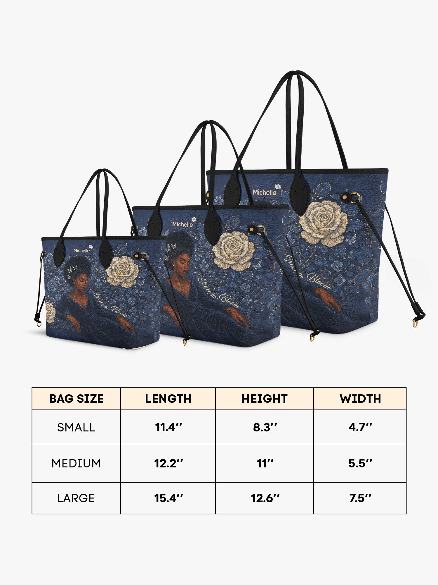Grace in Bloom Classic Shopper Tote