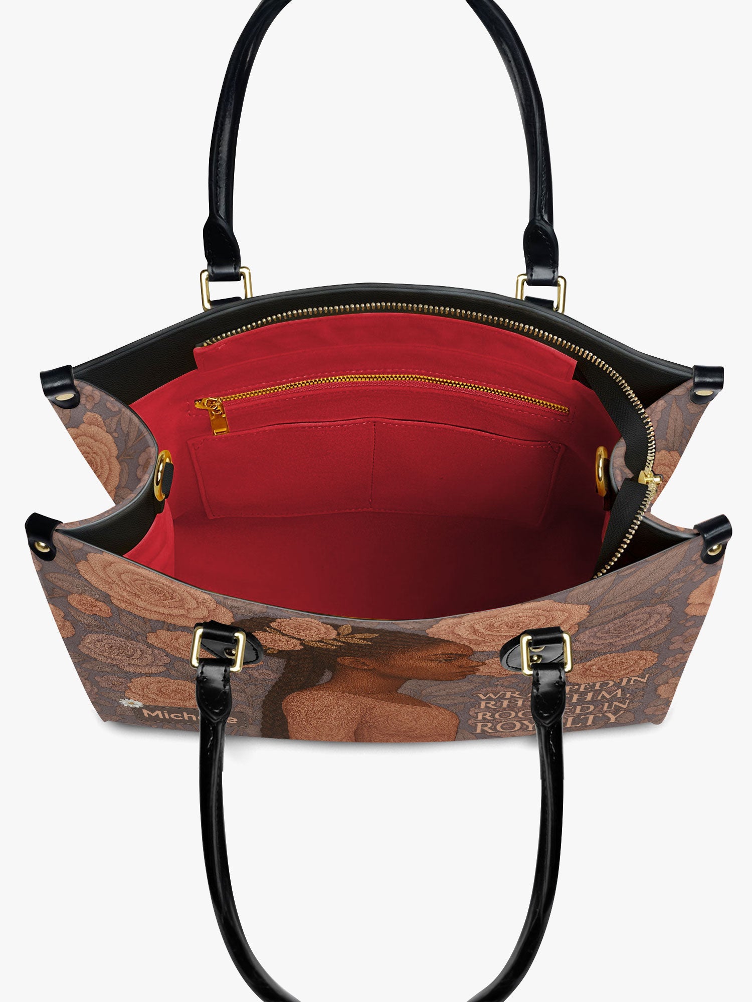 Rooted in Royalty Premium Leather Handbag