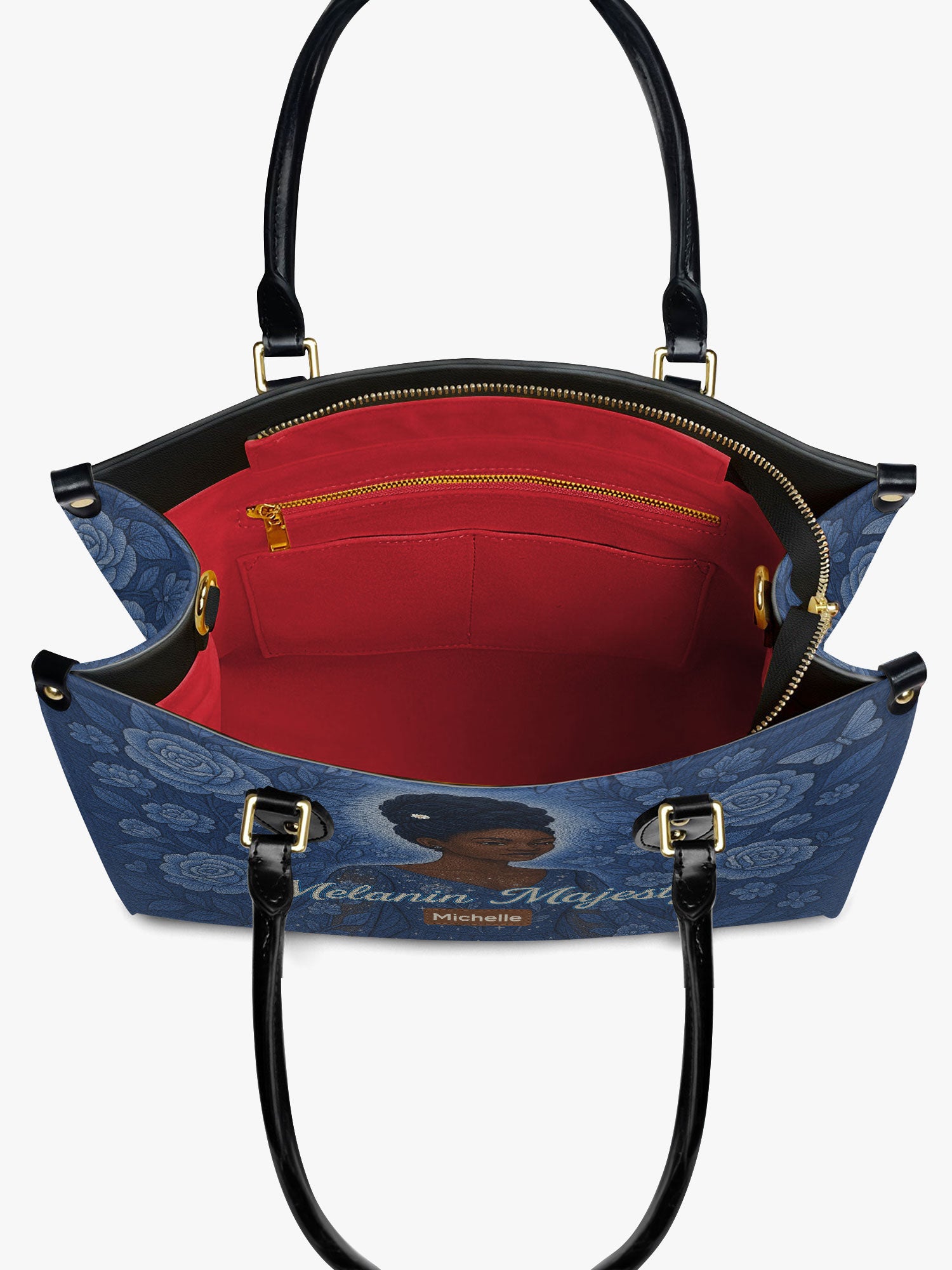 Melanin Majesty Premium Leather Handbag