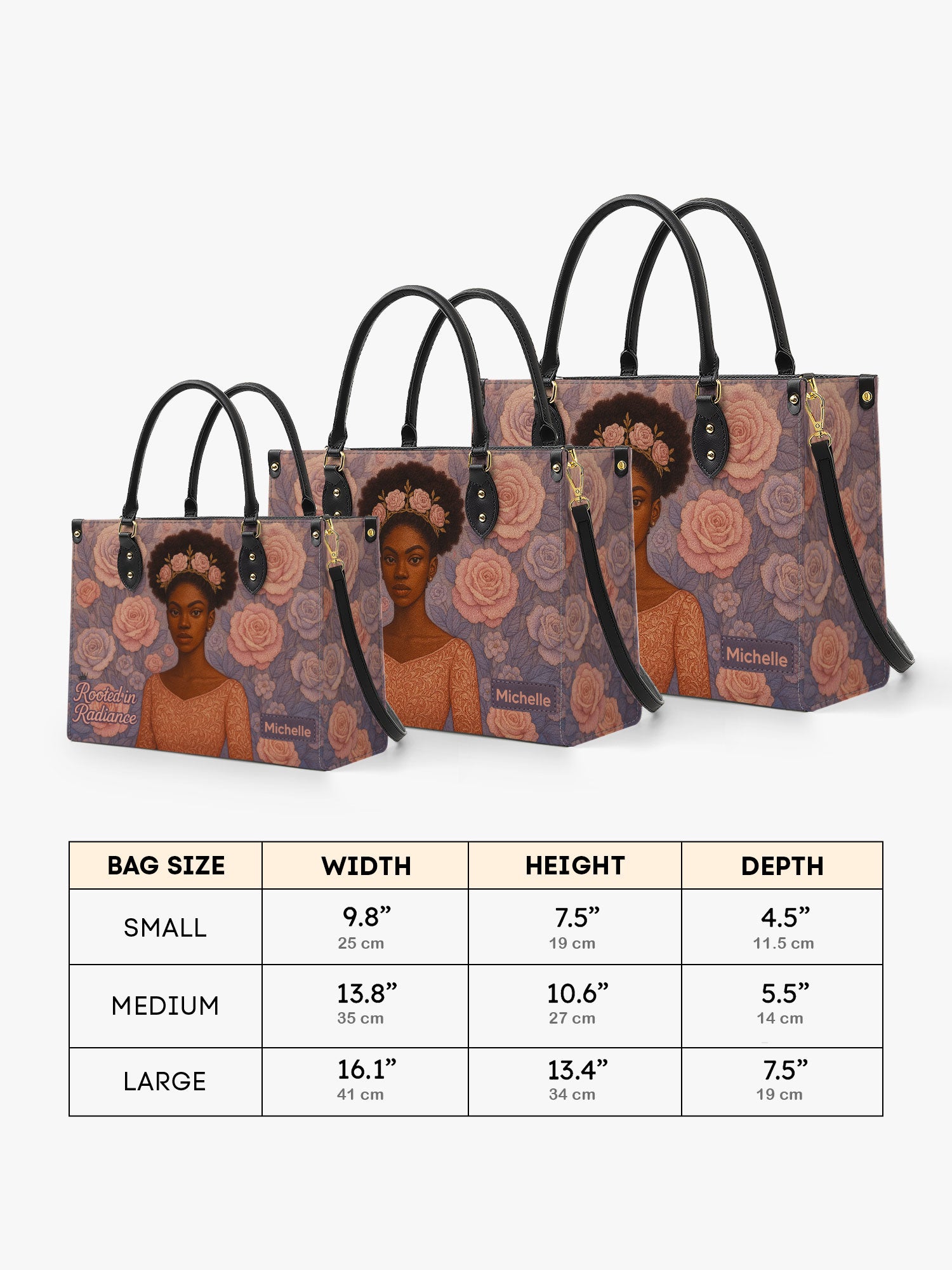 Rooted in Radiance Premium Leather Handbag