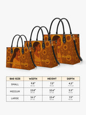 Shades of Radiance Premium Leather Handbag