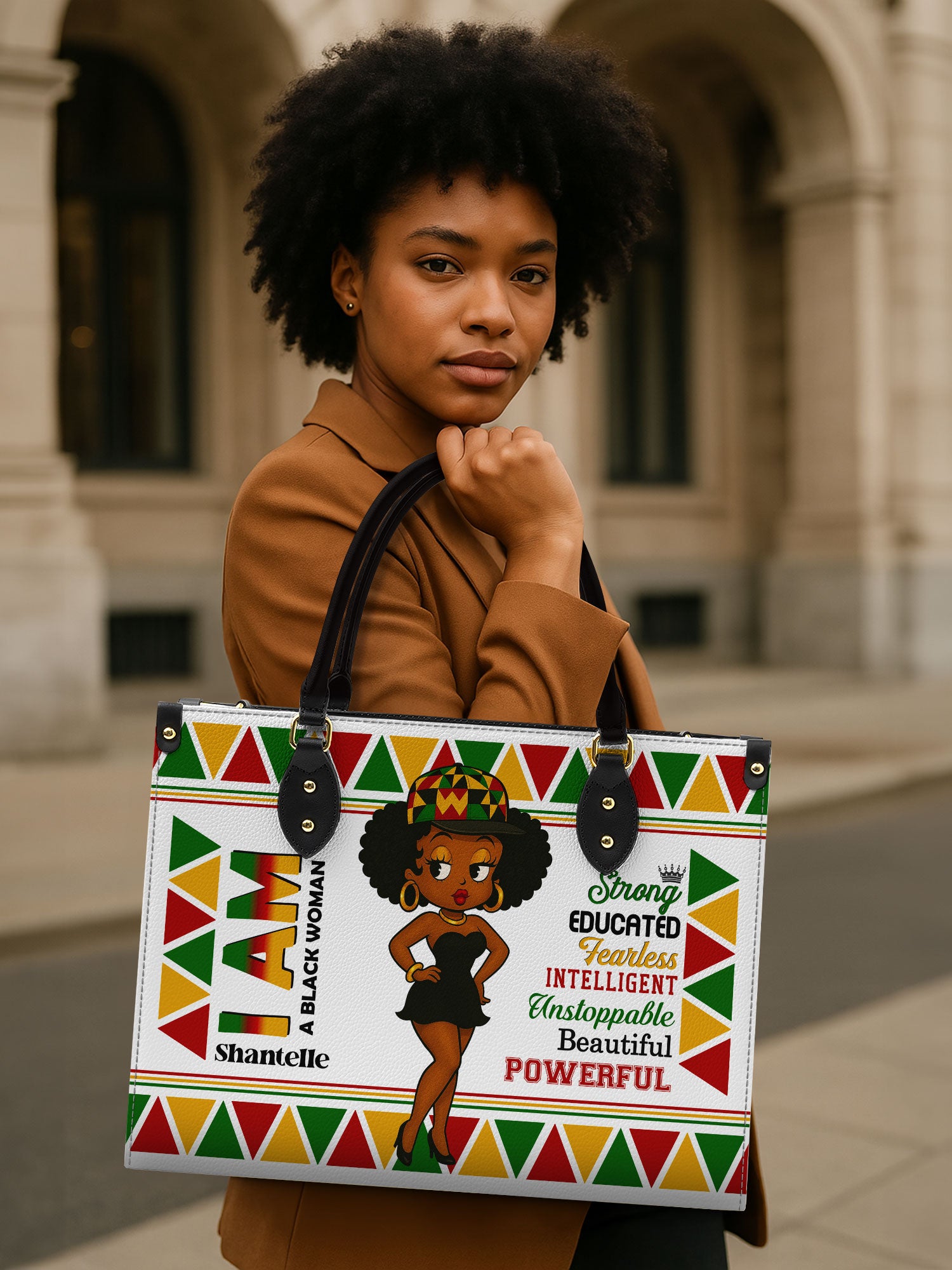 Empowered Woman Premium Leather Handbag