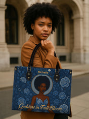 Goddess in Bloom Premium Leather Handbag