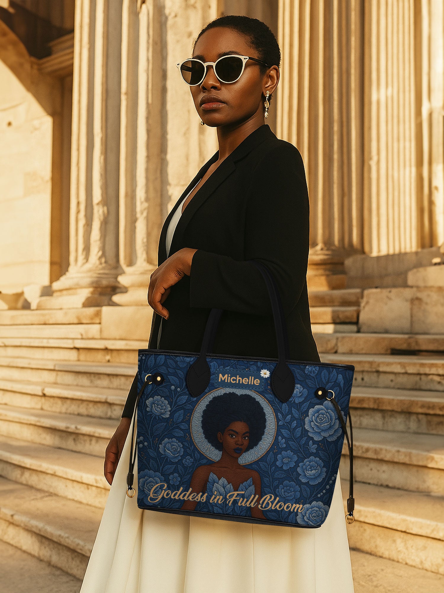 Goddess in Bloom Classic Shopper Tote