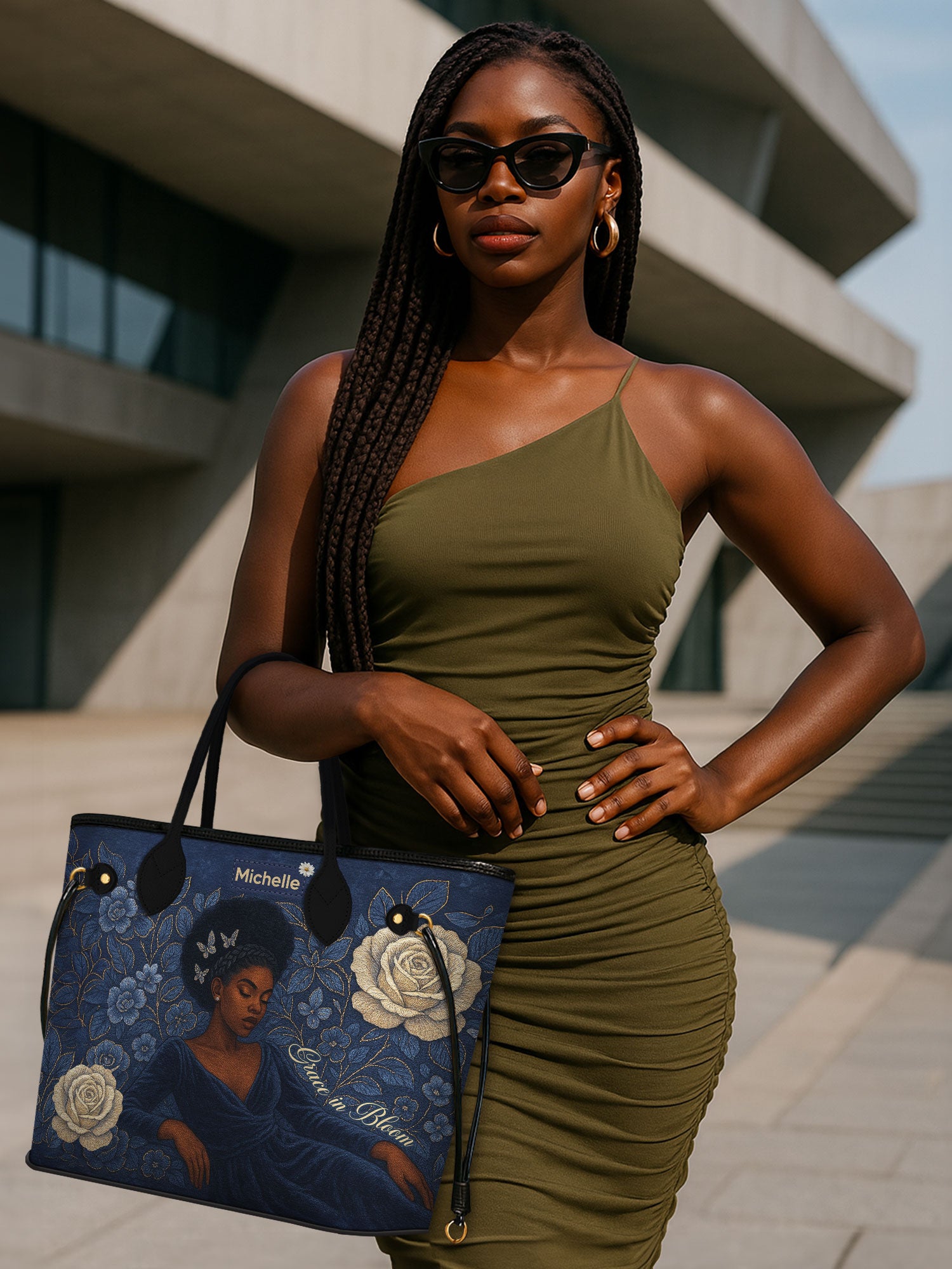 Grace in Bloom Classic Shopper Tote