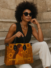 Shades of Radiance Premium Leather Handbag