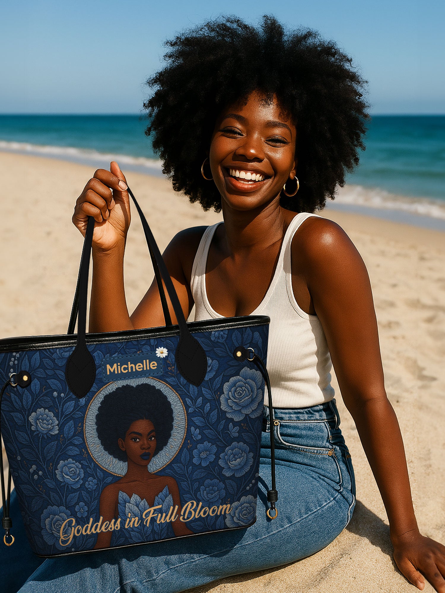 Goddess in Bloom Classic Shopper Tote