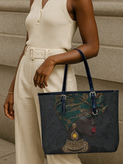 Verdant Majesty Leather Bucket Bag QR0XD738