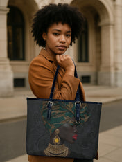 Verdant Majesty Leather Bucket Bag QR0XD738