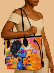 Black Classy Classic Shopper Tote