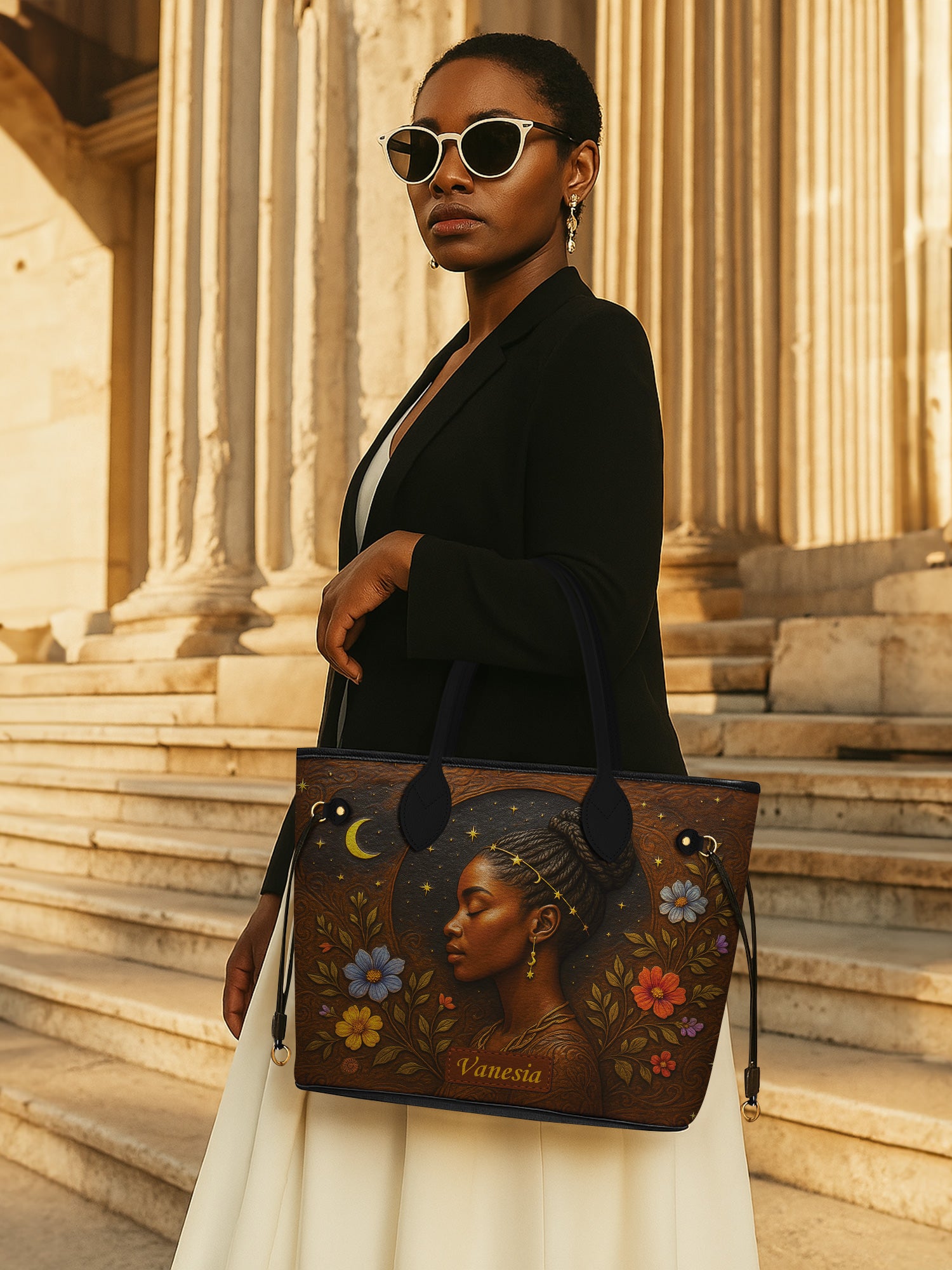 Graceful Bloom Classic Shopper Tote