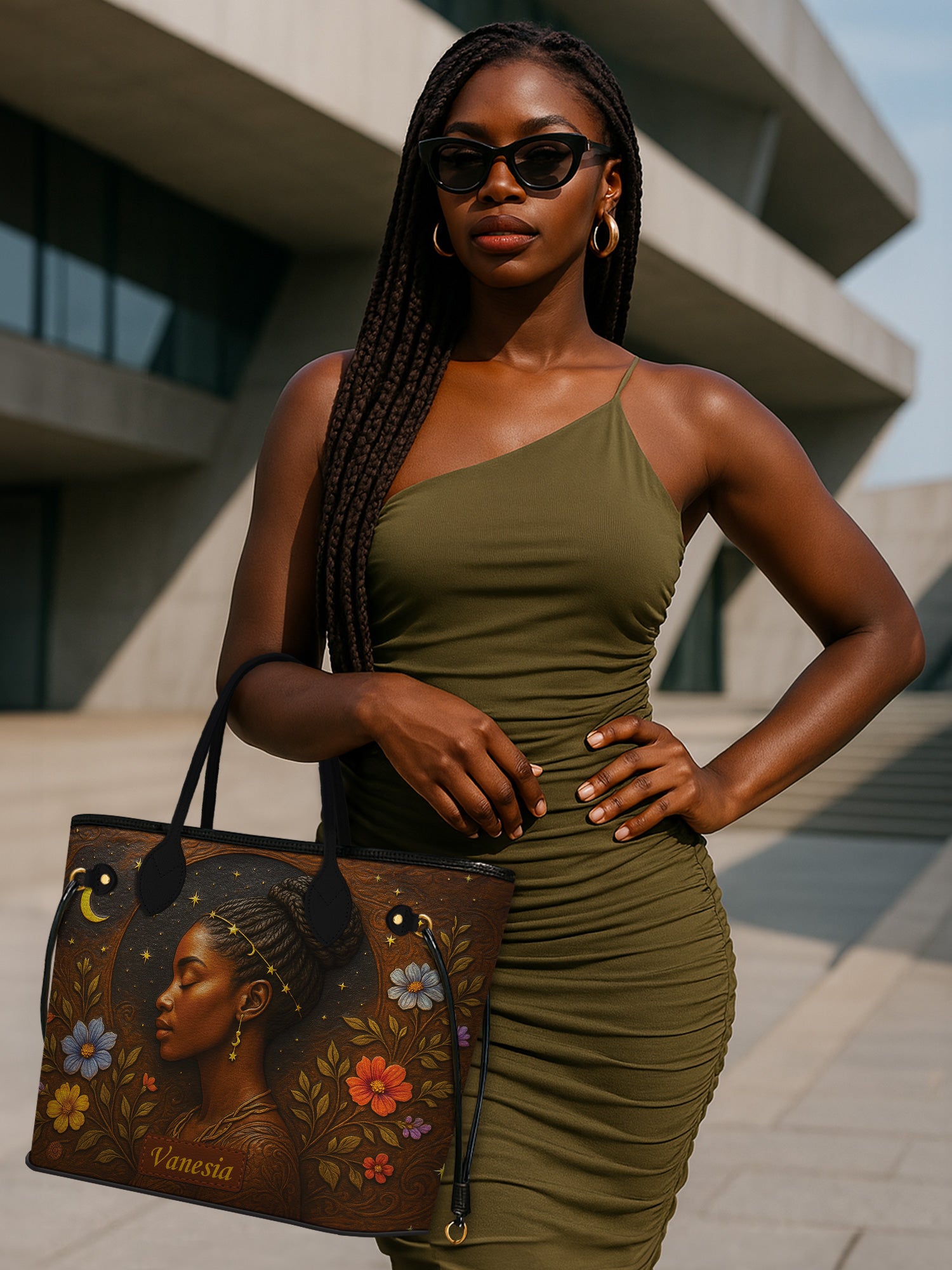 Graceful Bloom Classic Shopper Tote