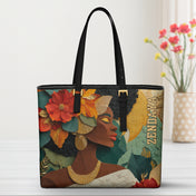 Tropical Empress Sleek Leather Tote