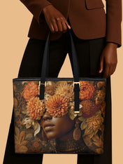The Unveiling Bloom Sleek Leather Tote QR0TV033