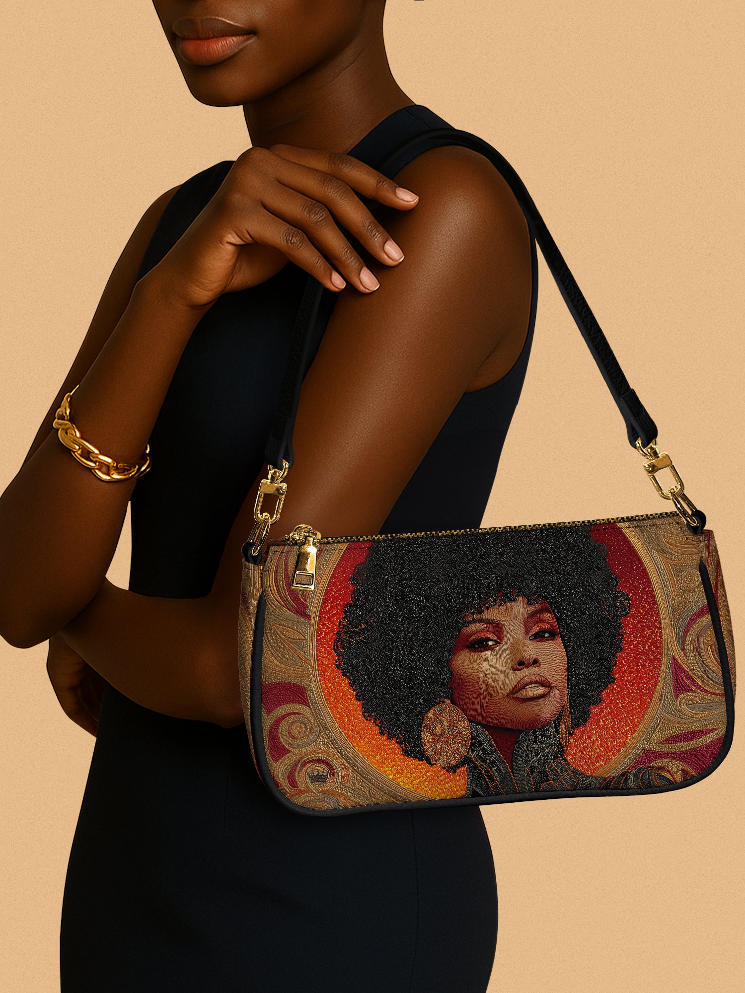 Melanin Muse Classic Zip Pochette QR0XD226