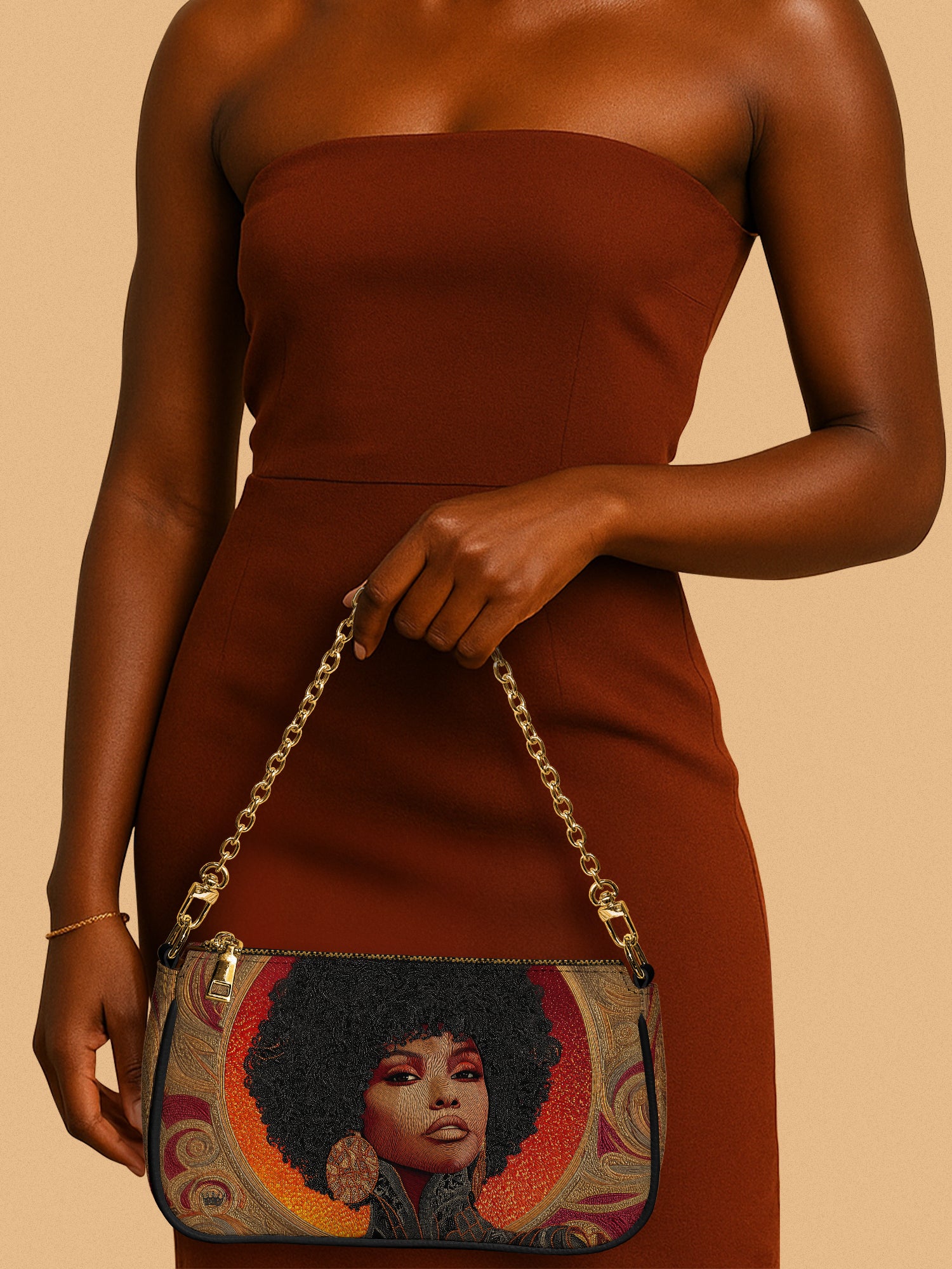 Melanin Muse Classic Zip Pochette QR0XD226